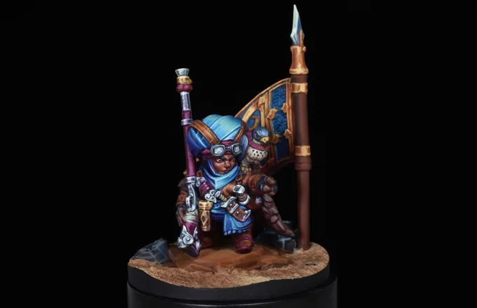 Desert Tracker 01 — Painted miniature: Desert Tracker 01