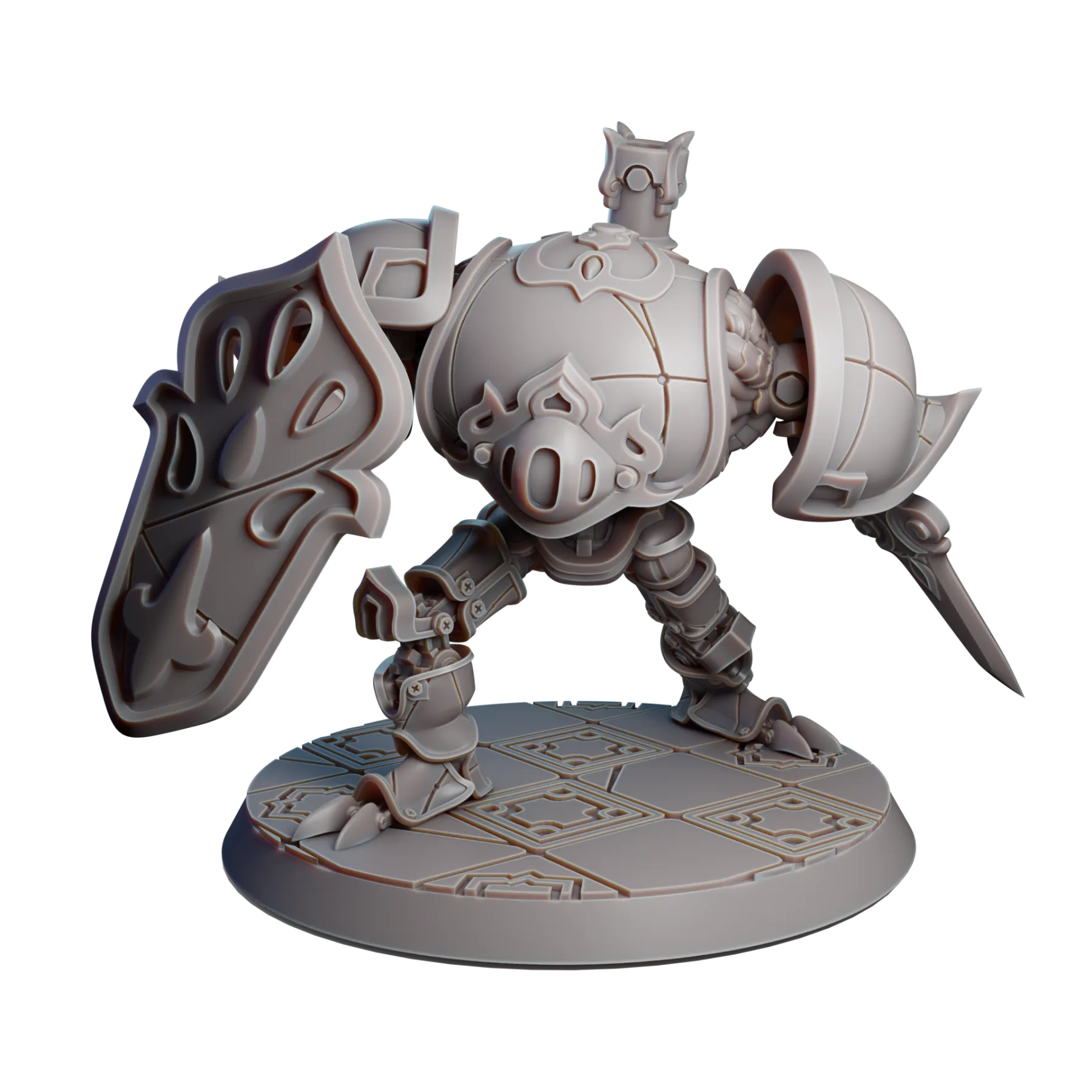 Zharrier 03 — Front and back render: Zharrier 03