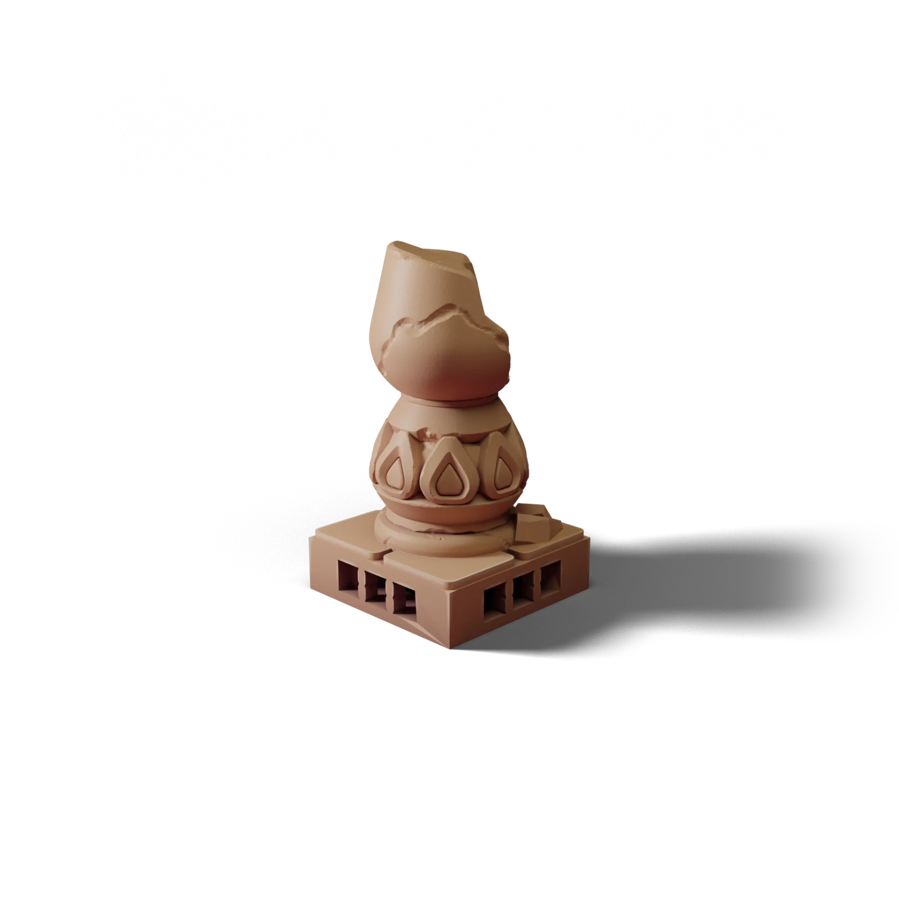 Column B — Column B — clean clay render