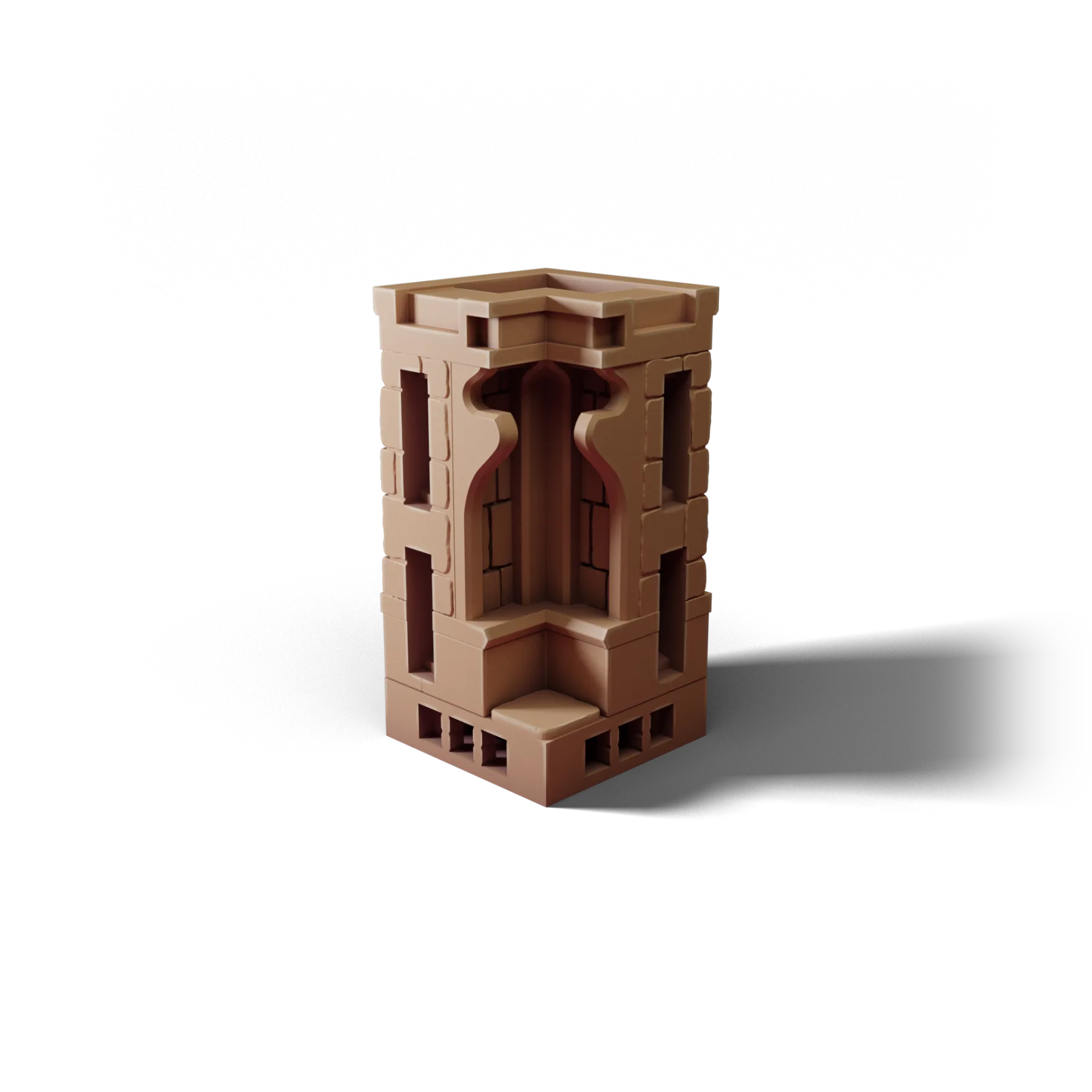 Corner 1×1 A — Corner 1×1 A — clean clay render