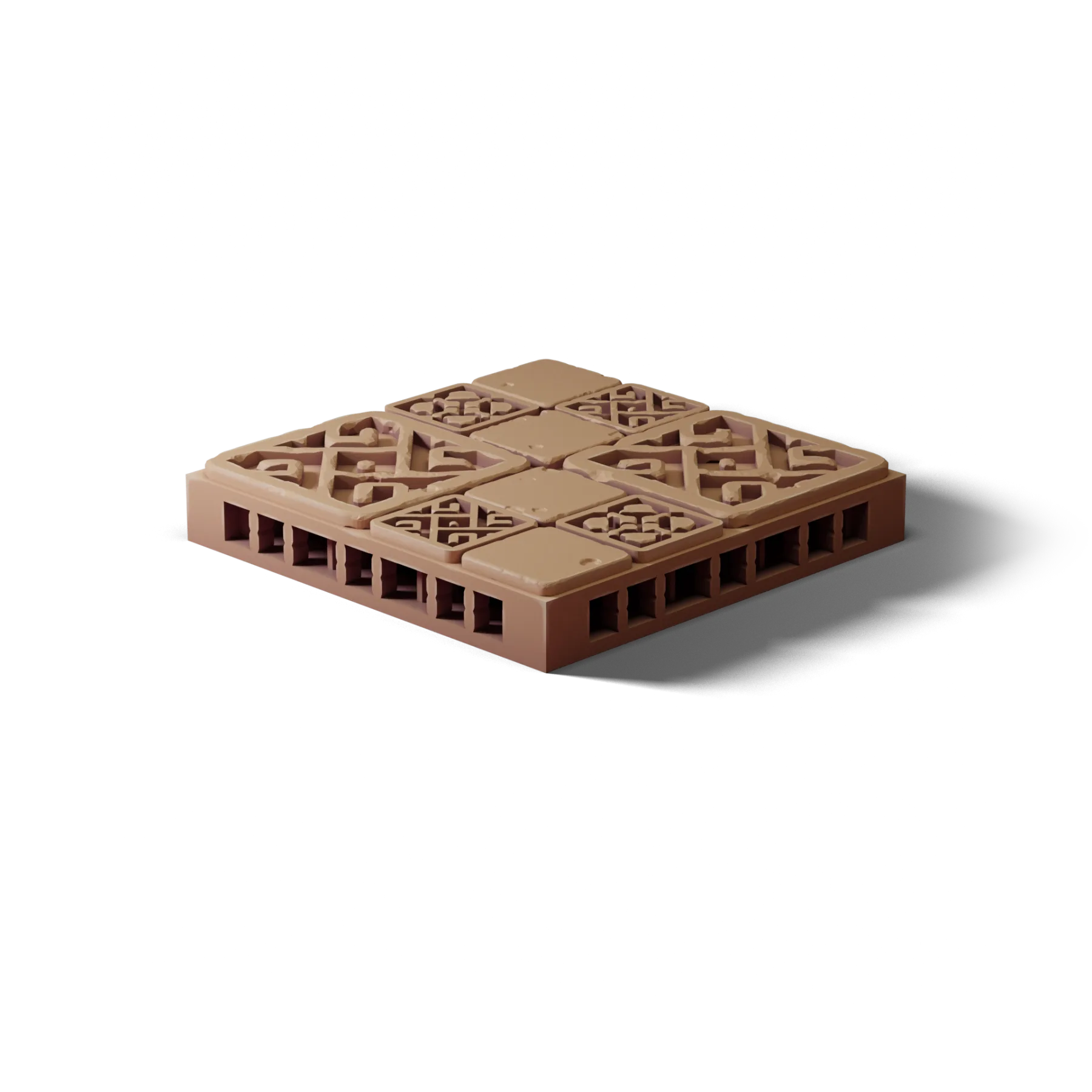 Floor 2×2 C — Floor 2×2 C — clean clay render