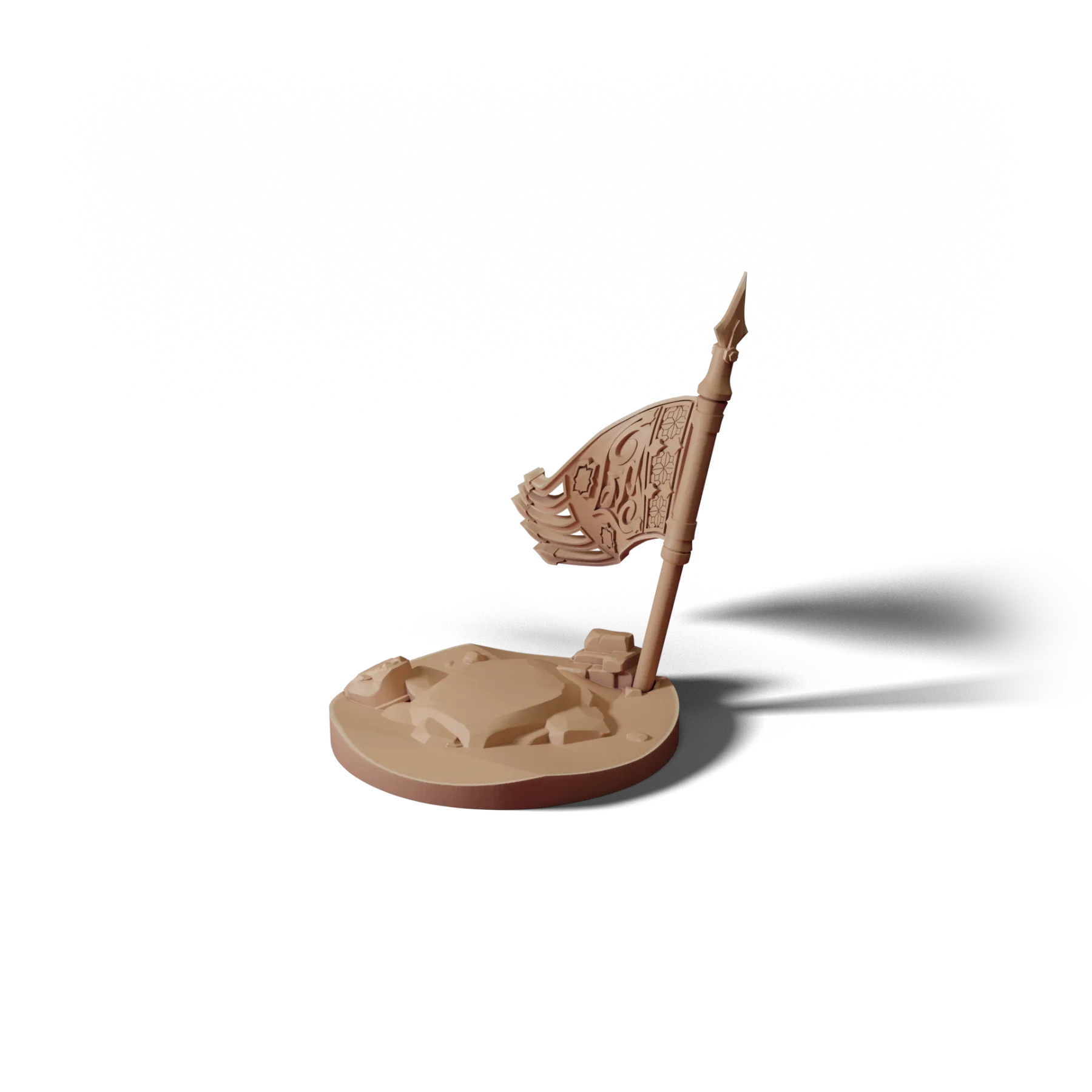 Tracker Base — Tracker Base — clean clay render
