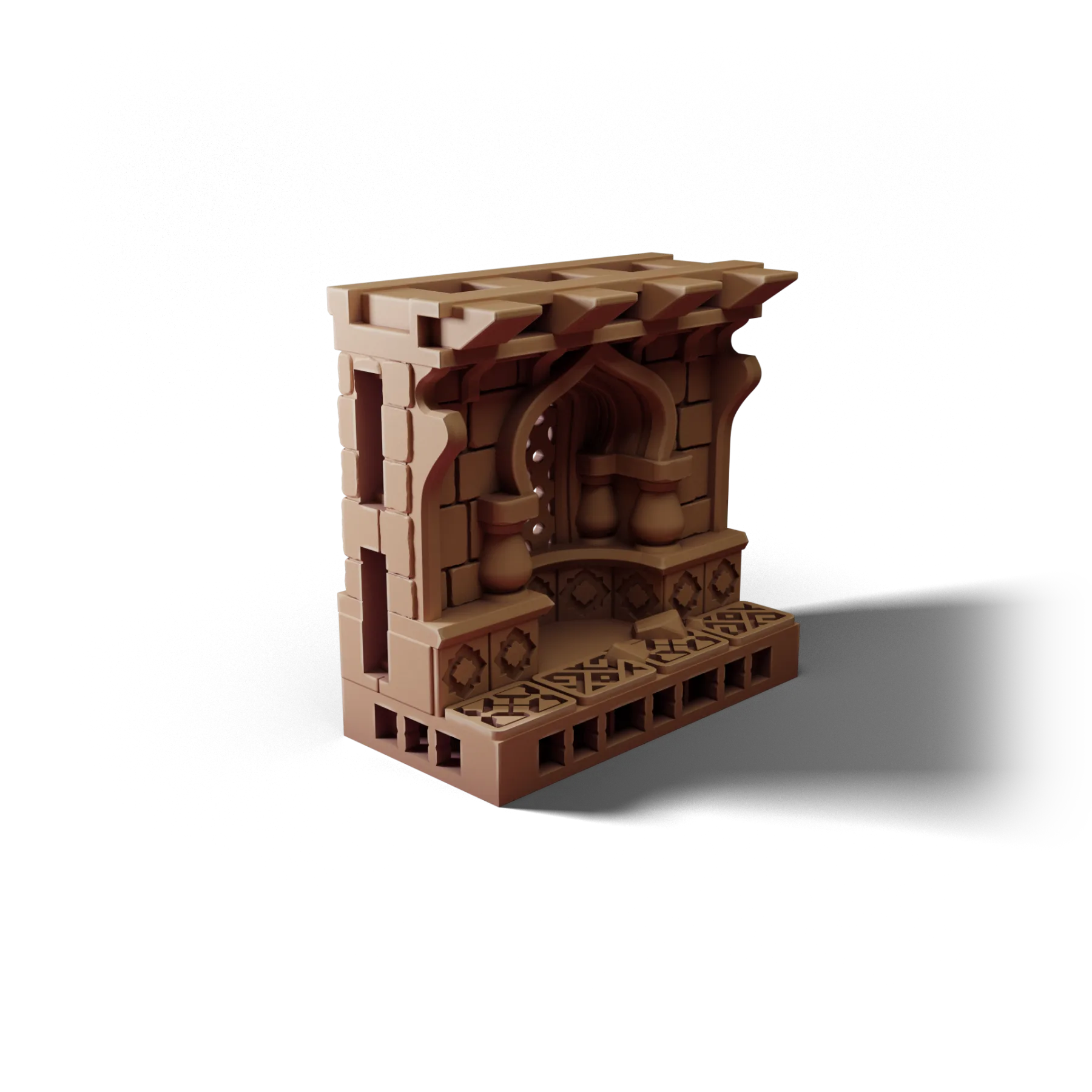 Wall 2×1 A — Wall 2×1 A — clean clay render