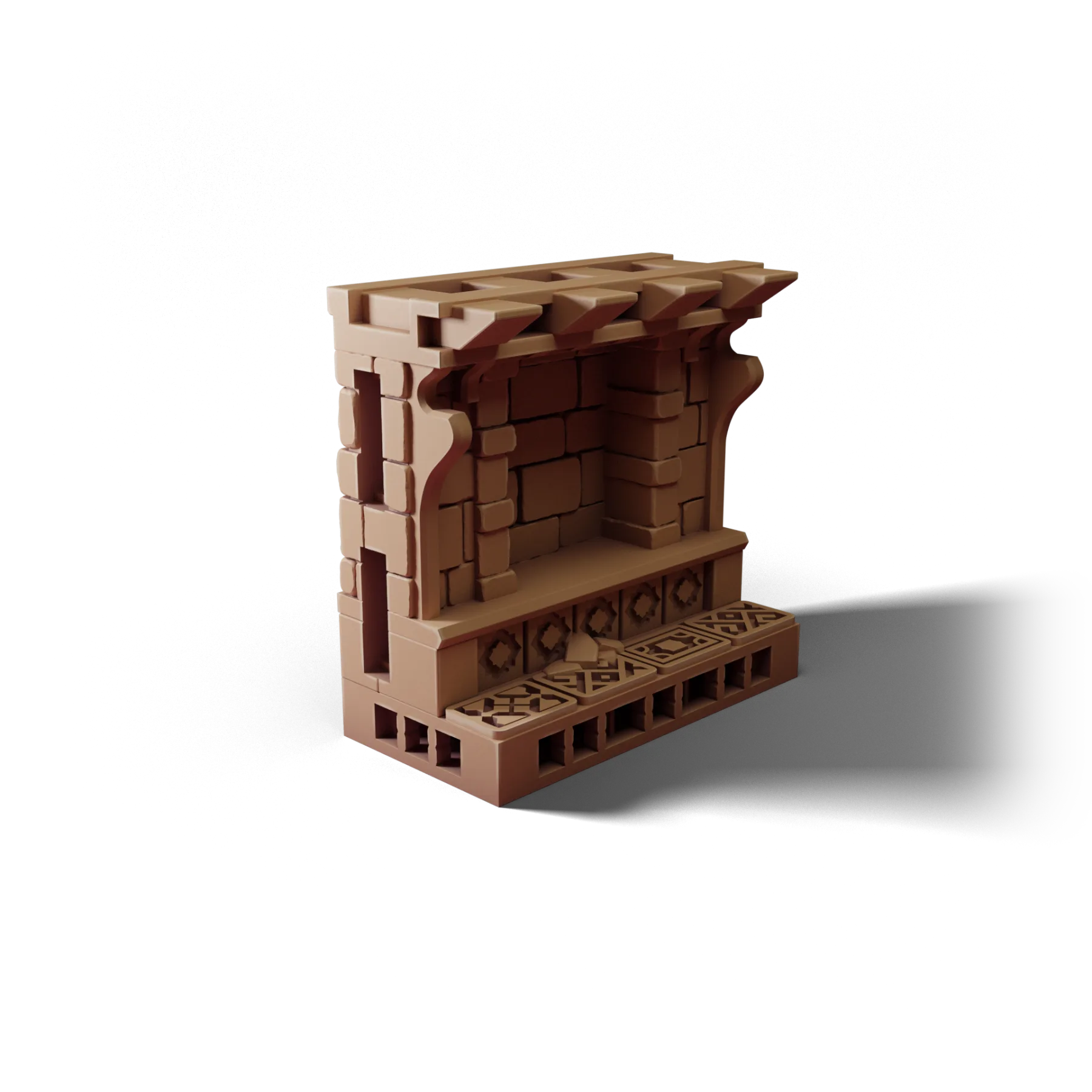 Wall 2×1 E — Wall 2×1 E — clean clay render