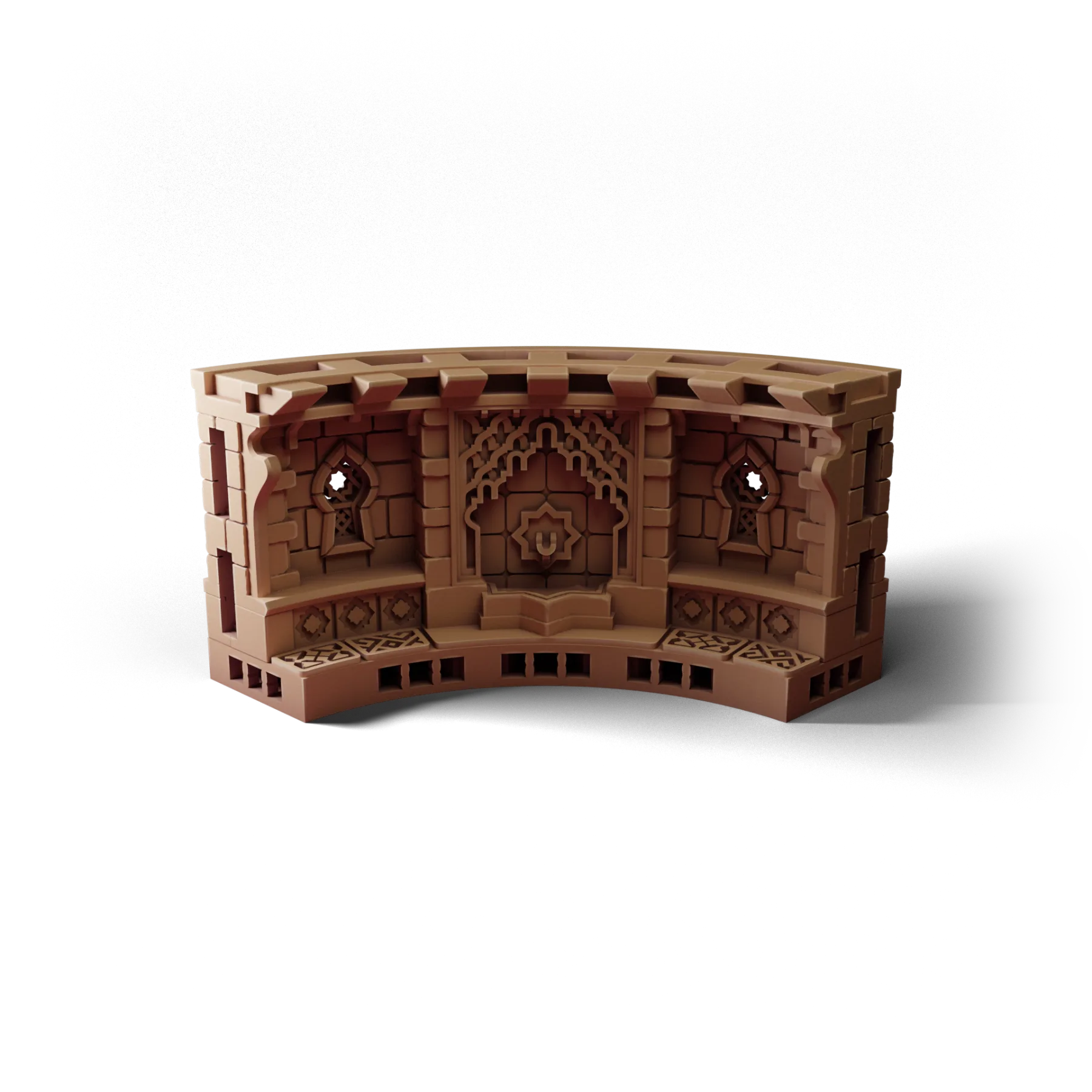 Wall Curve A — Wall Curve A — clean clay render