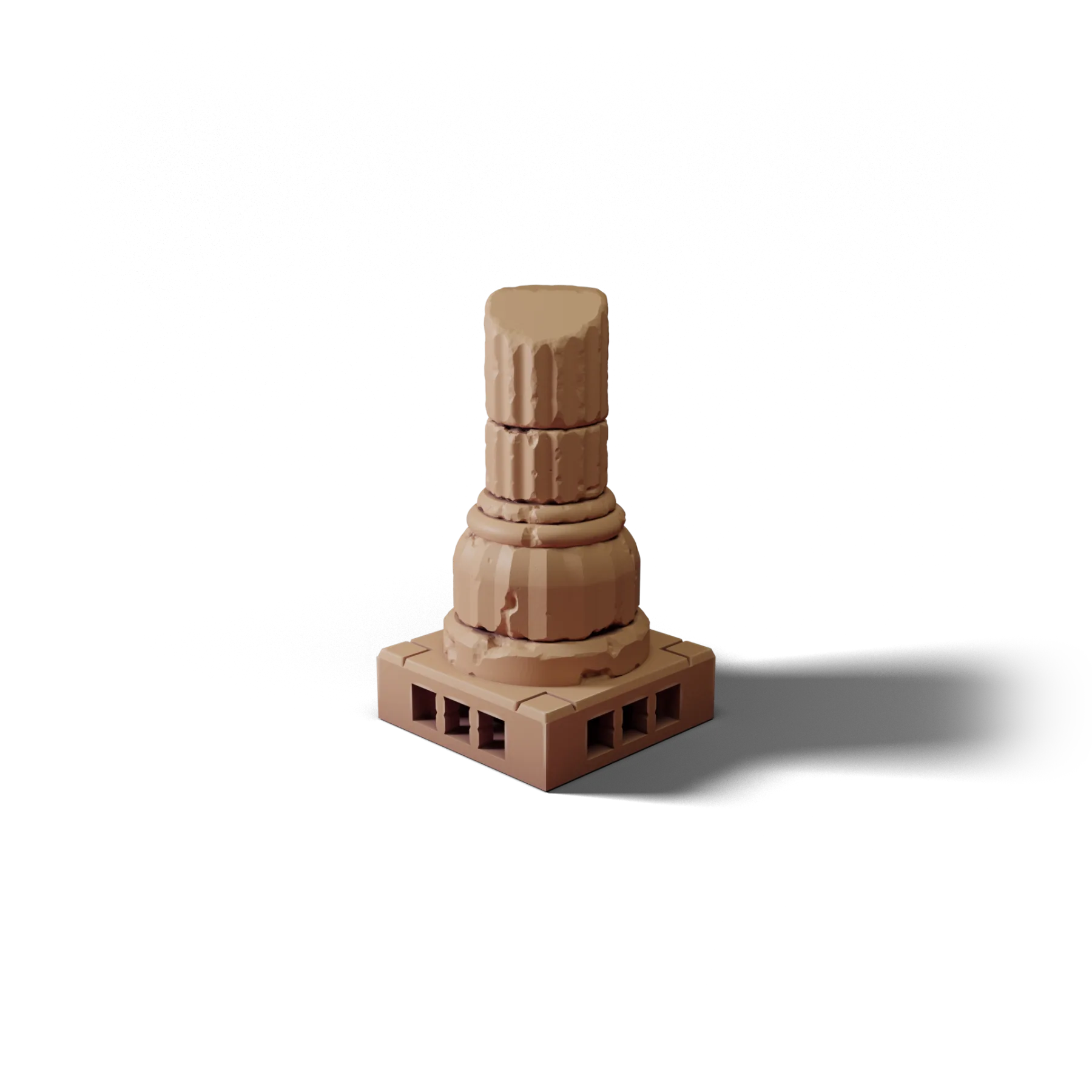 Column B — Column B — clean clay render