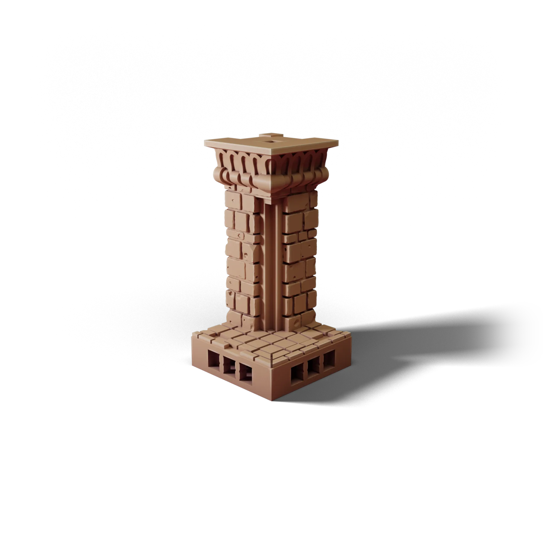 Corner 1×1 B — Corner 1×1 B — clean clay render