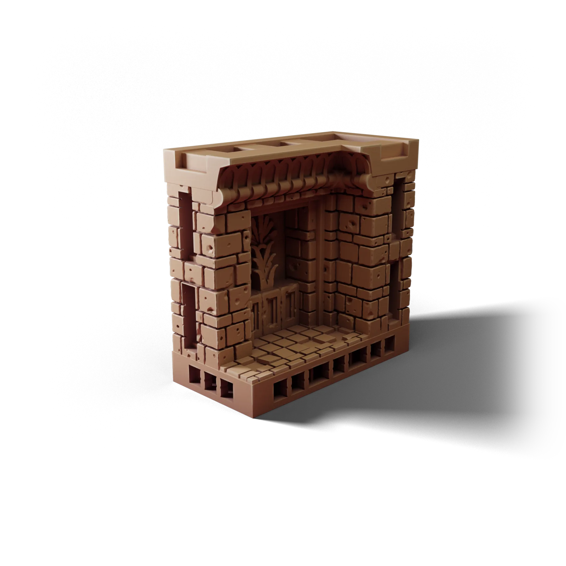 Corner 2×1 A — Corner 2×1 A — clean clay render