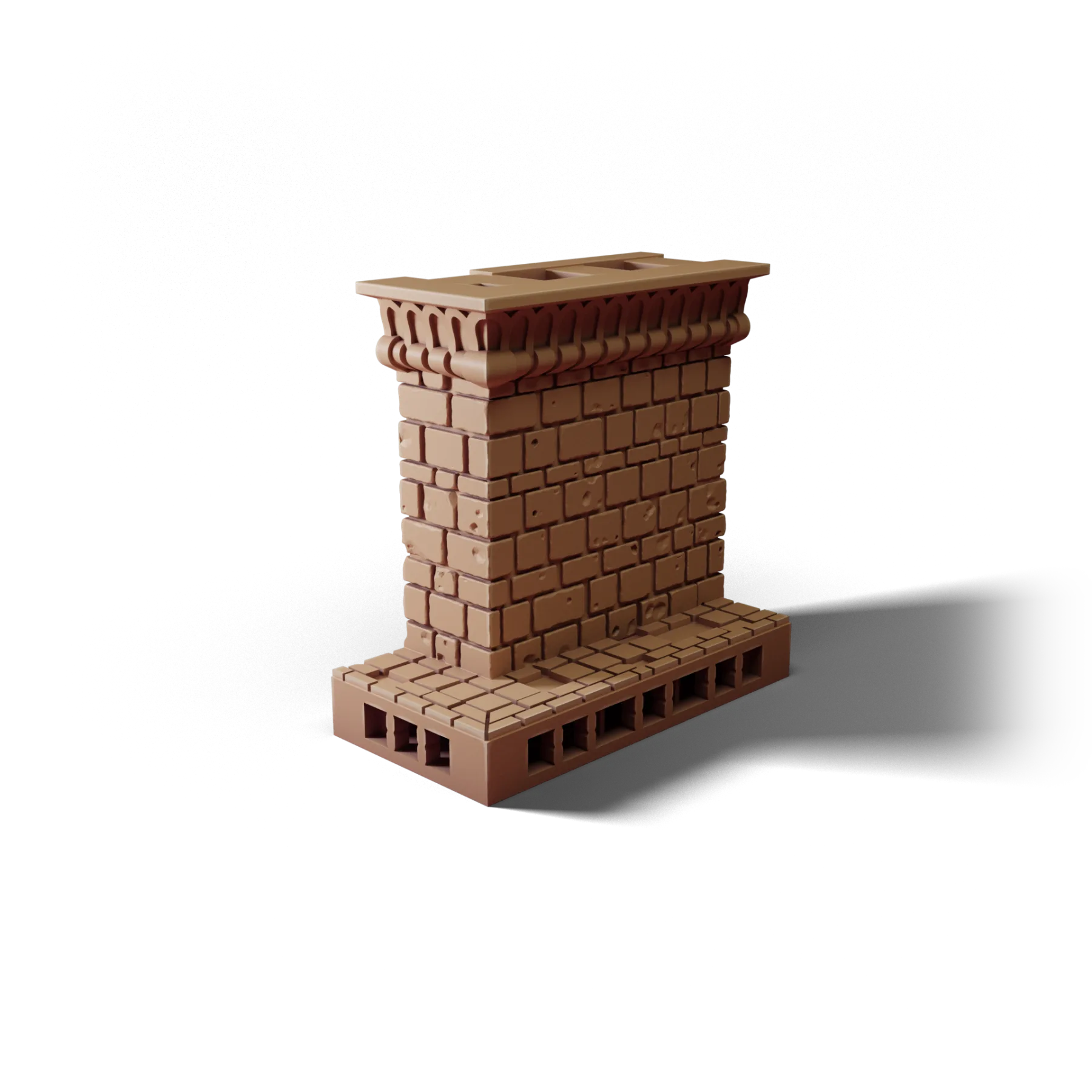 Corner 2×1 B — Corner 2×1 B — clean clay render