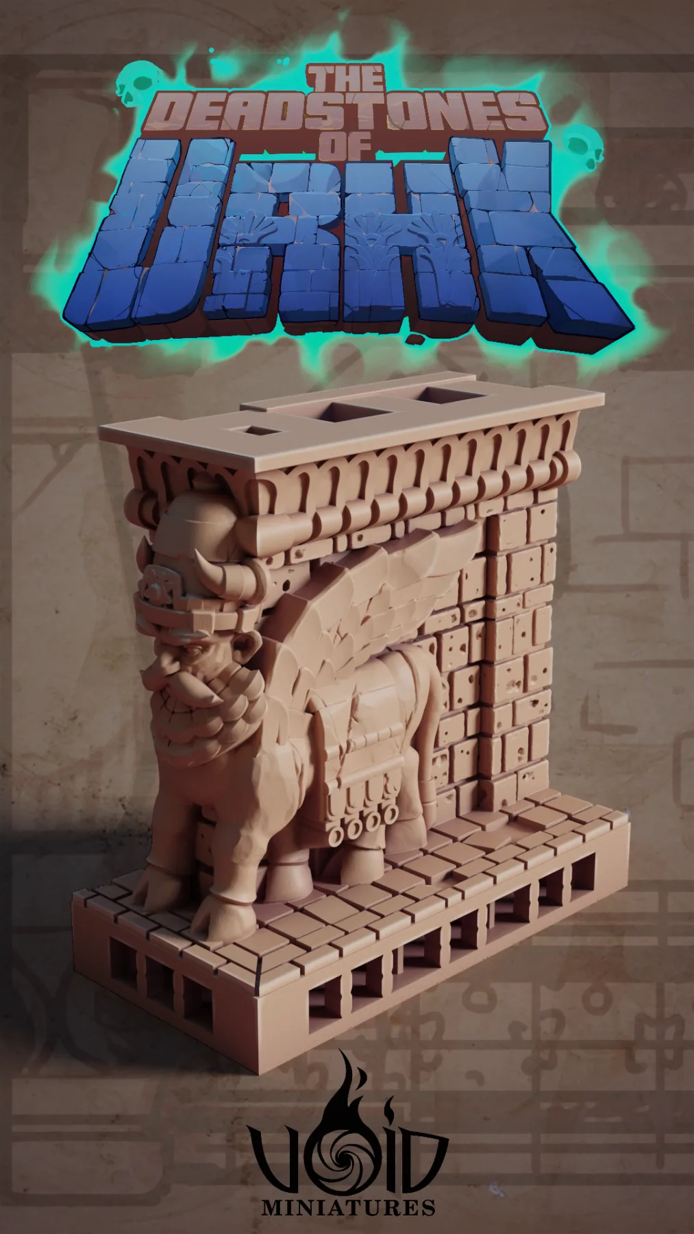 Corner 2×1 Lamassu / Esquina 2×1 con lamassu