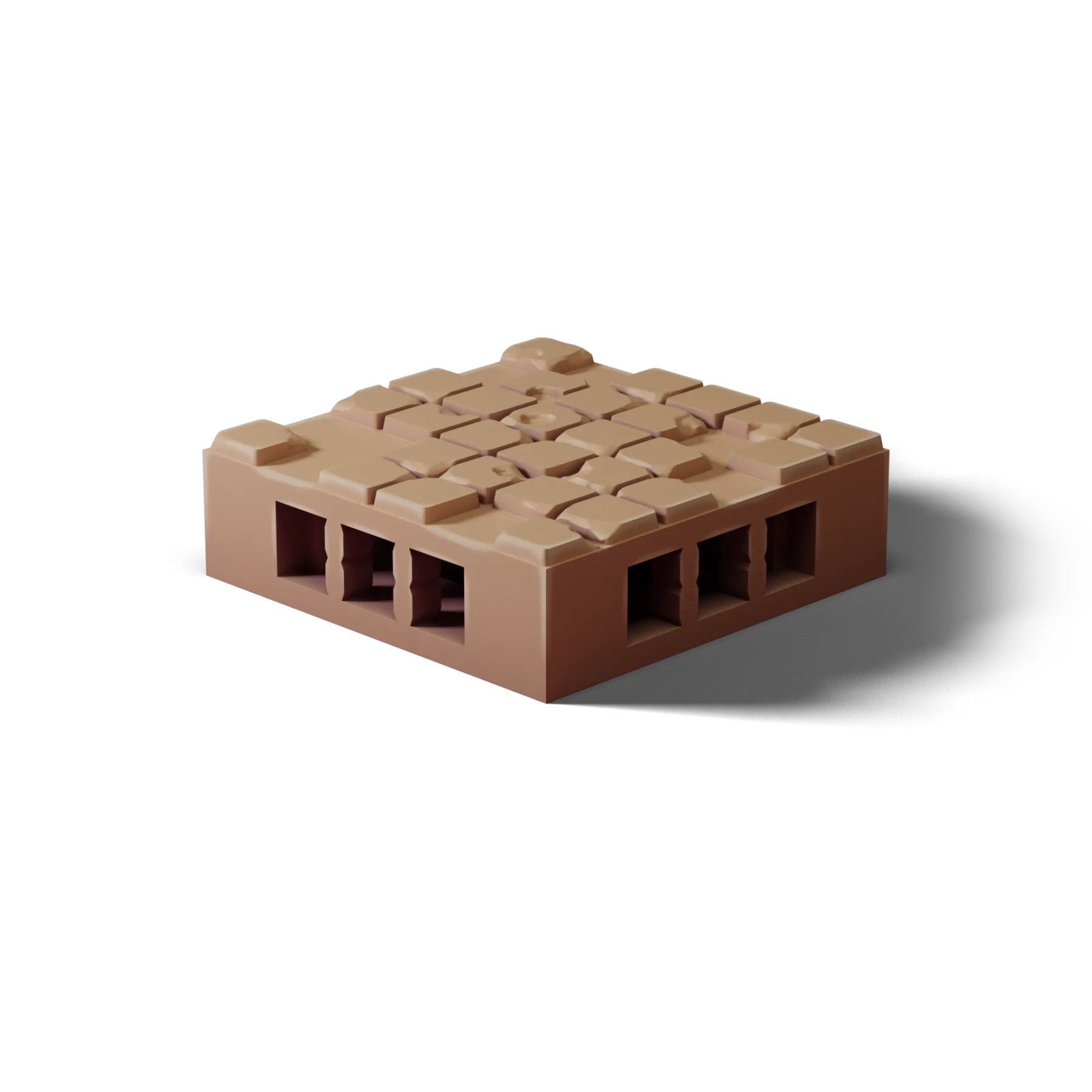 Floor 1×1 D — Floor 1×1 D — clean clay render