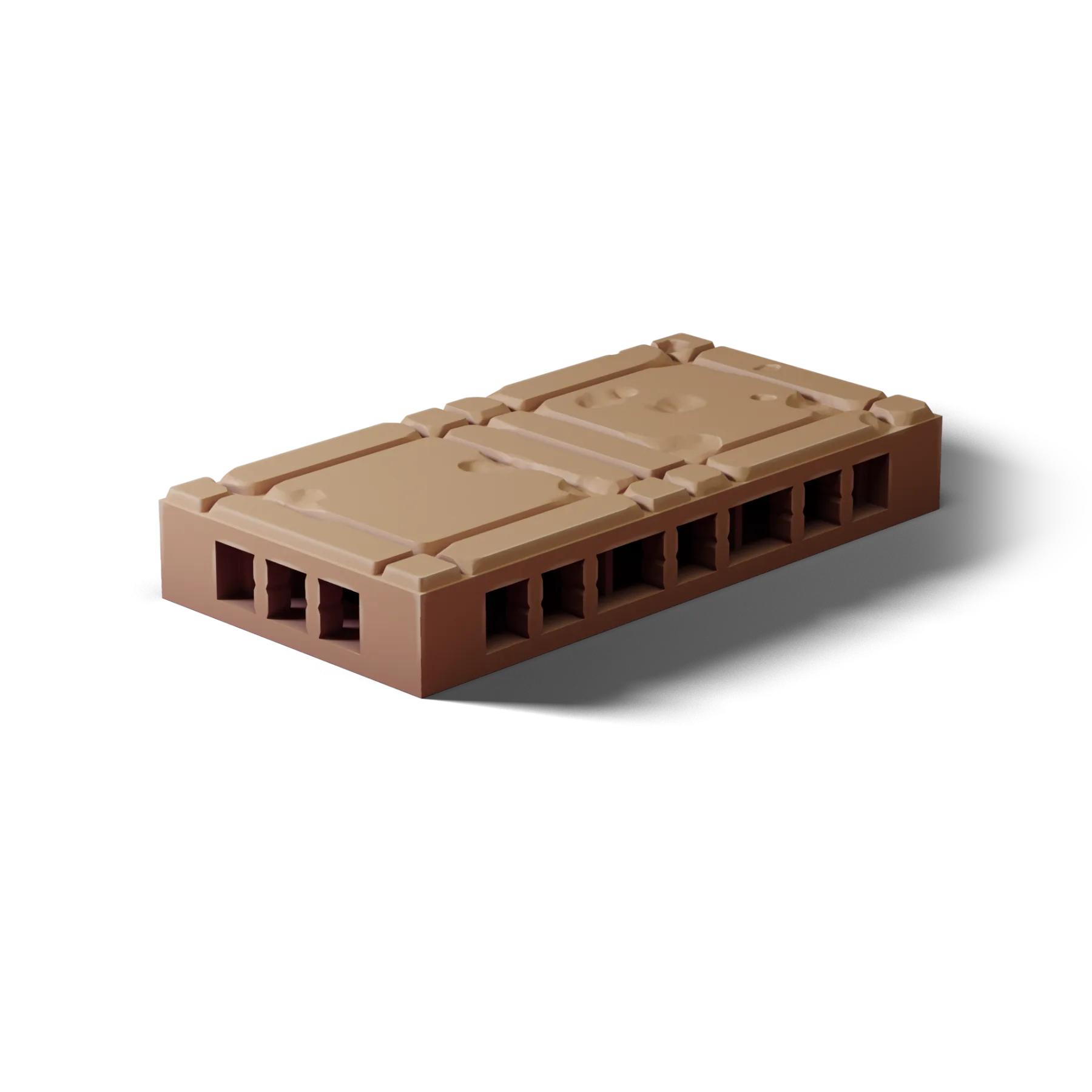 Floor 2×1 B — Floor 2×1 B — clean clay render