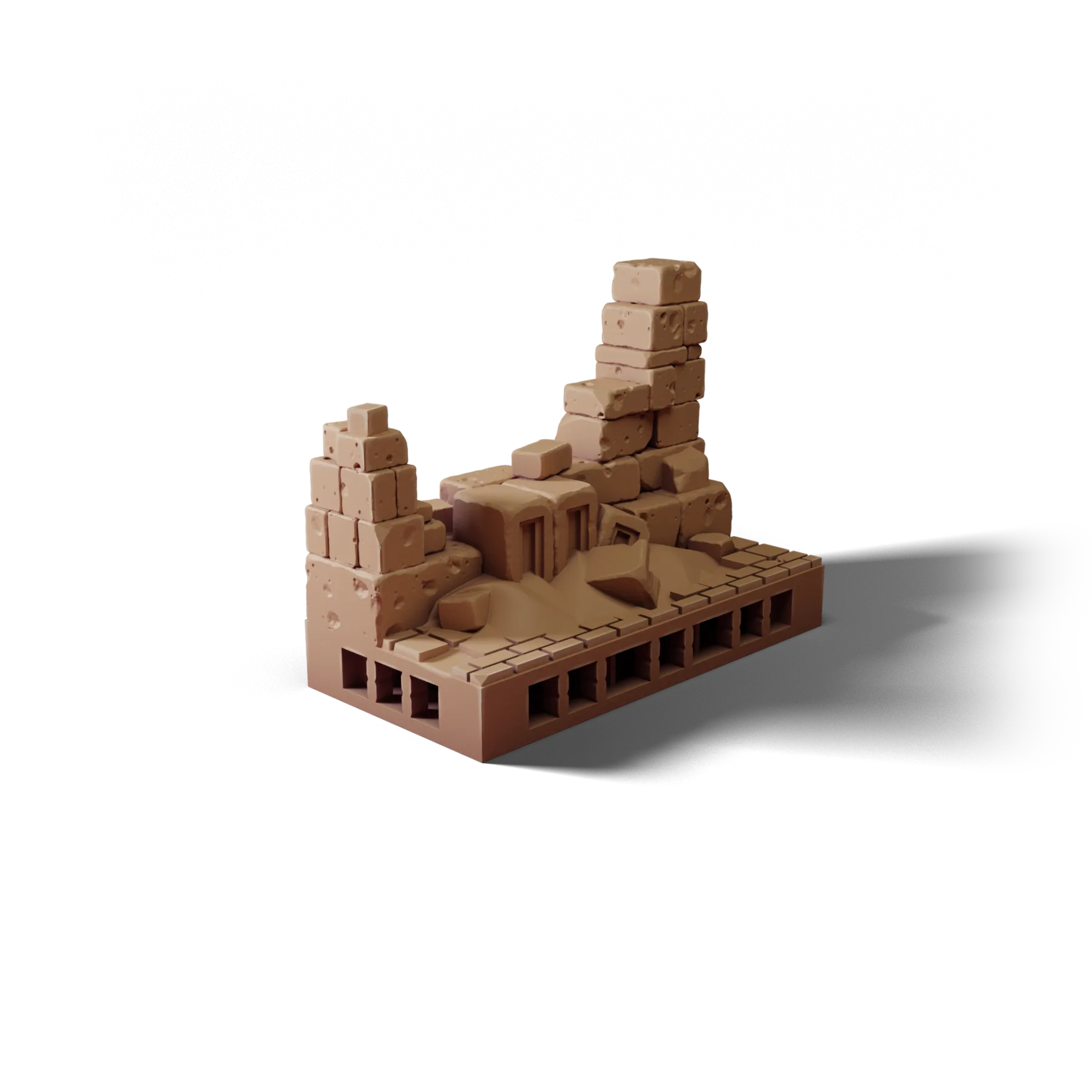Wall 2×1 E — Wall 2×1 E — clean clay render