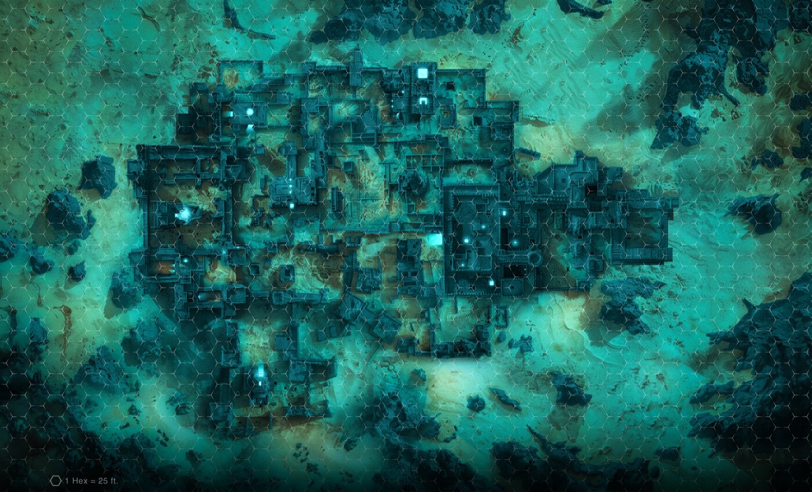 Map of the ruined city of Uhrk