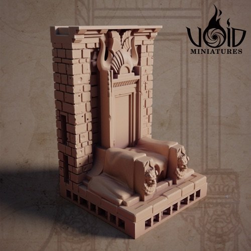 Wall 2x1 Big B Throne scenery render — The Deadstones of Uhrk