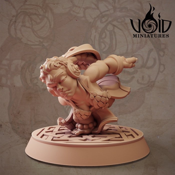 Dancer miniature render — Lost Bolts of Hazim