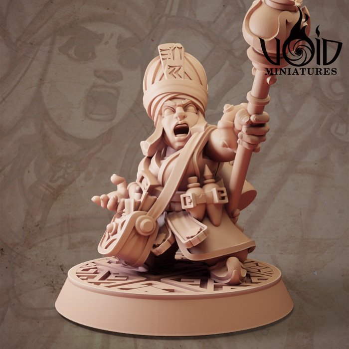 Female Alchemist 01 miniature render — Lost Bolts of Hazim