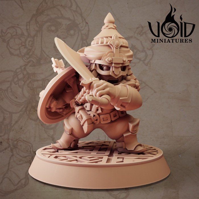 Female Guard 02 miniature render — Lost Bolts of Hazim