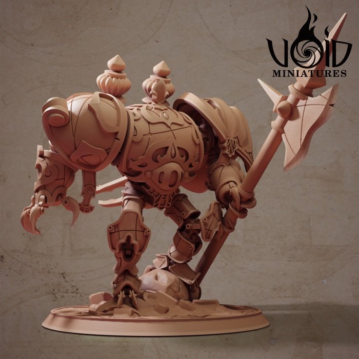 Hazim's Avatar miniature render — Lost Bolts of Hazim