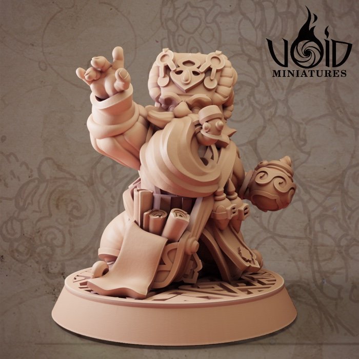 Male Alchemist 02 miniature render — Lost Bolts of Hazim