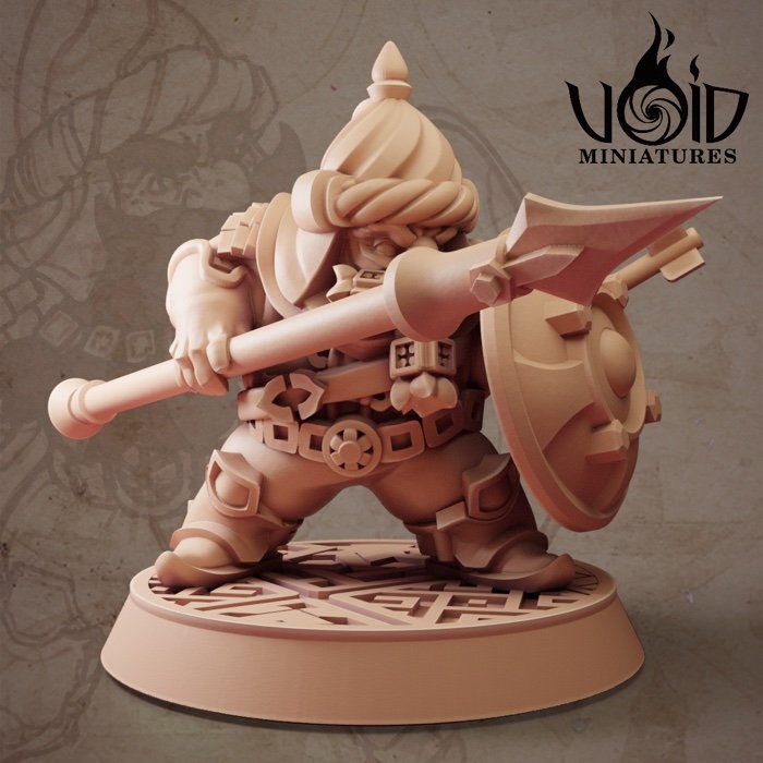 Male Guard 03 miniature render — Lost Bolts of Hazim