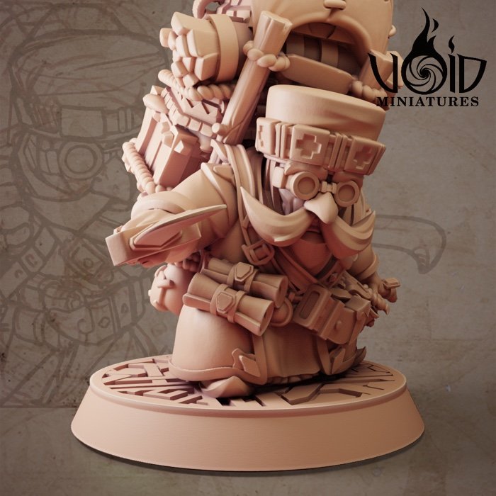 Male Merchant 01 miniature render — Lost Bolts of Hazim