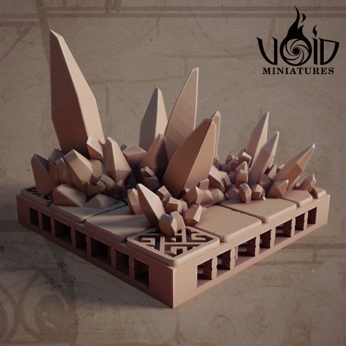 Floor 2x2 Crystals A scenery render — Lost Bolts of Hazim