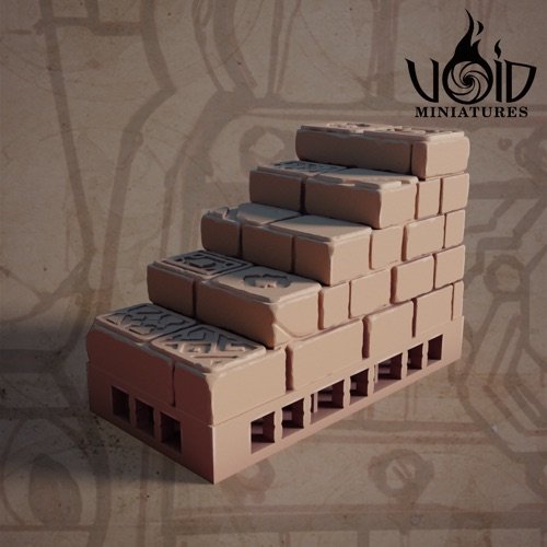 Wall 2x1 Stairs C scenery render — Lost Bolts of Hazim