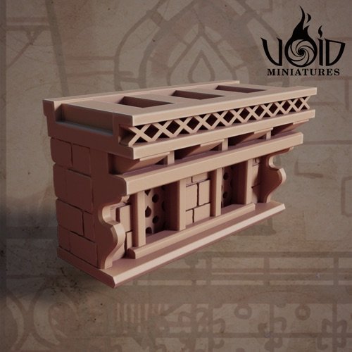 Wall Top 2x1 A scenery render — Lost Bolts of Hazim